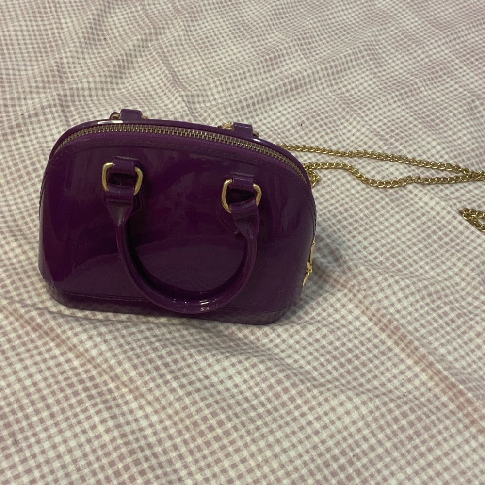 Purple women’s small purse bag
